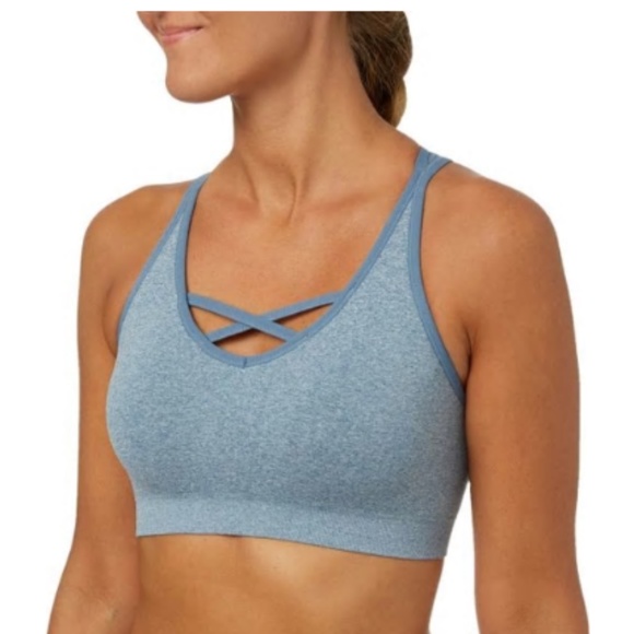 reebok women's seamless front interest sports bra